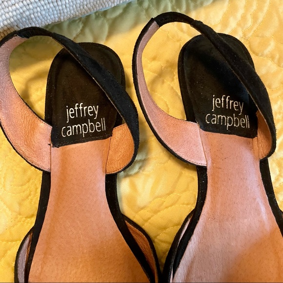 Jeffrey Campbell Shree Suede Slingback Flat Sandals Closed Toe - Picture 5 of 9